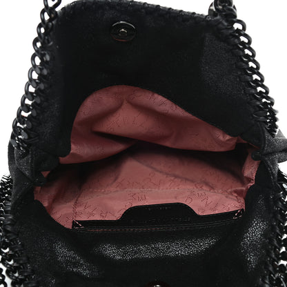 Stella McCartney Shaggy Deer Mini Falabella Fold Over Tote Black 4 of 4