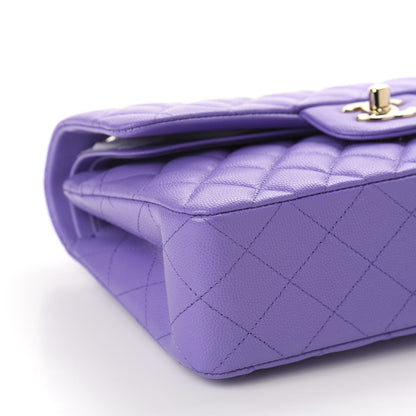 Chanel Caviar Quilted Small Double Flap Purple 6 of 11