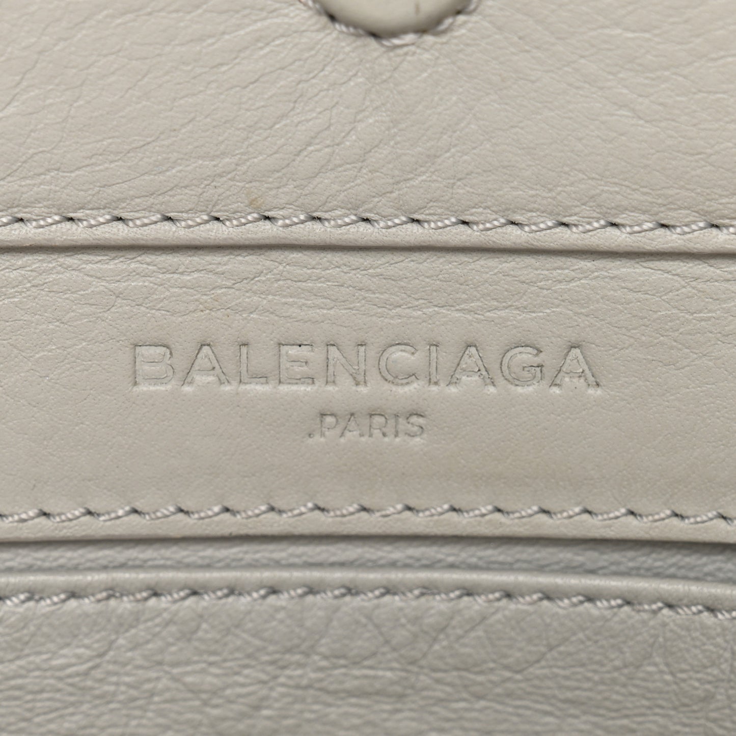 Calfskin Papier Mini A4 Zip Around Tote Grey Black