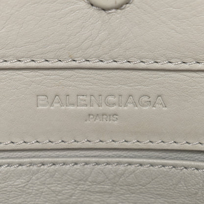 Balenciaga Calfskin Papier Mini A4 Zip Around Tote Grey Black 5 of 15