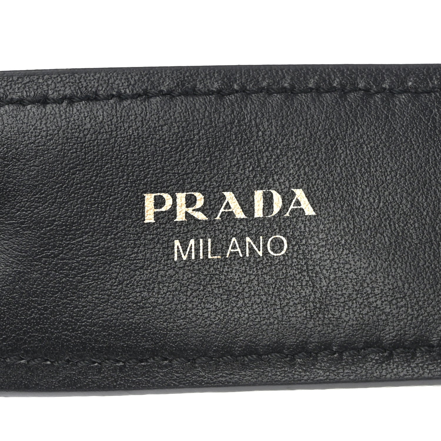 Prada Saffiano Crystal Flower Shoulder Strap Black 3 of 4