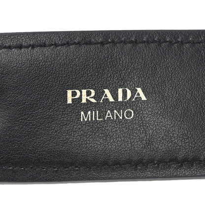 Prada Saffiano Crystal Flower Shoulder Strap Black 3 of 4