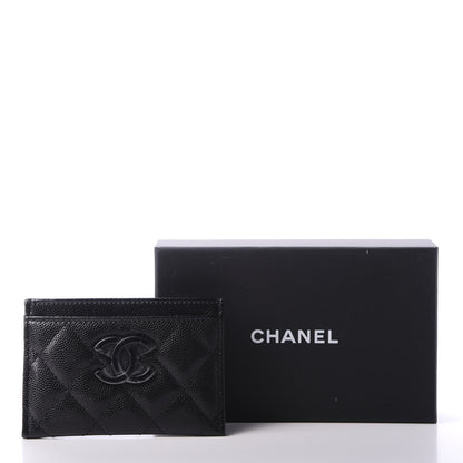 Chanel Caviar Quilted My Everything Card Holder Black 9 of 9