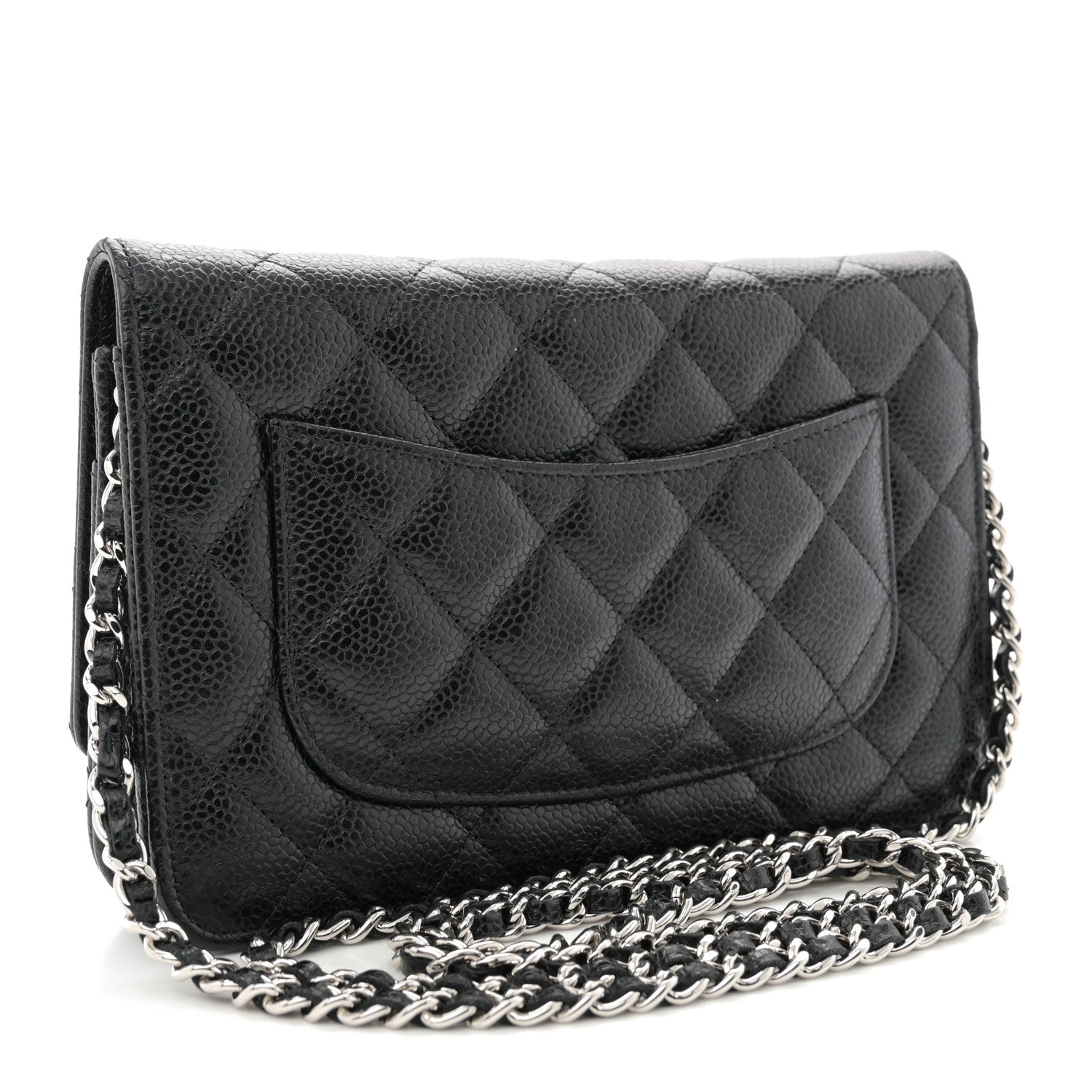 Chanel Caviar Quilted Wallet on Chain WOC Black 3 of 11