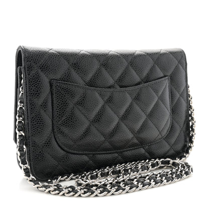 Chanel Caviar Quilted Wallet on Chain WOC Black 3 of 11