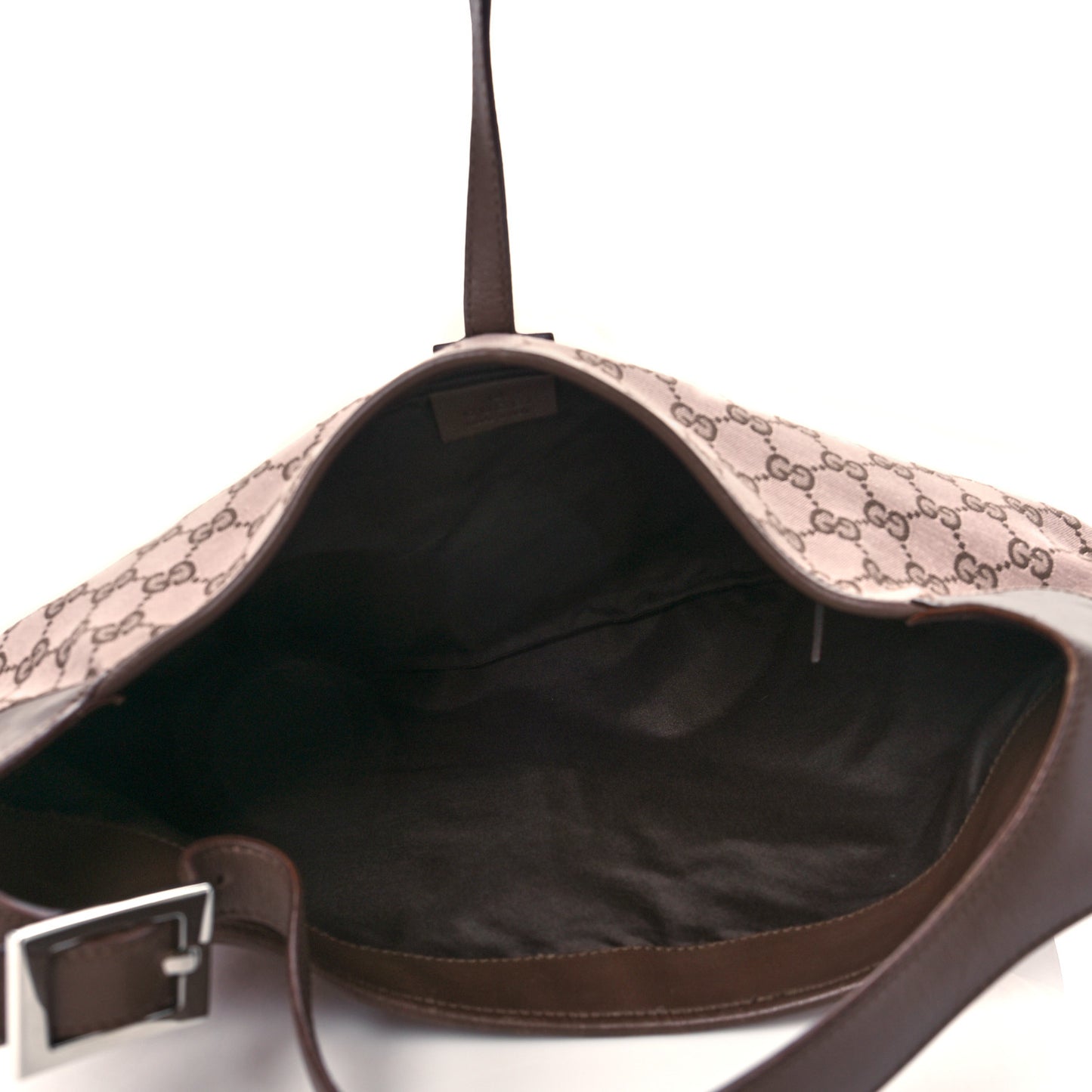 Monogram Lobster Clasp Jackie O Hobo Brown