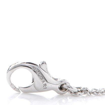 Bulgari 18K White Gold Diamond Black Onyx Lucea Necklace 4 of 4