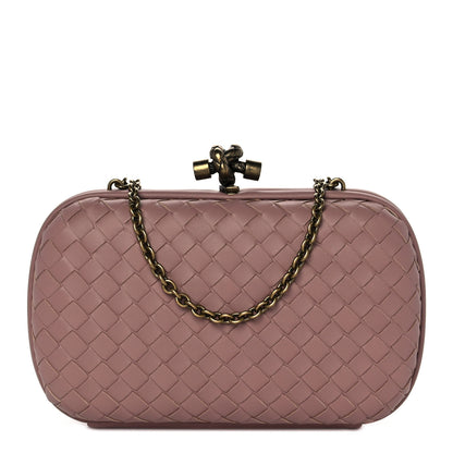 Bottega Veneta Nappa Intrecciato Chain Knot Clutch Watteau 1 of 7