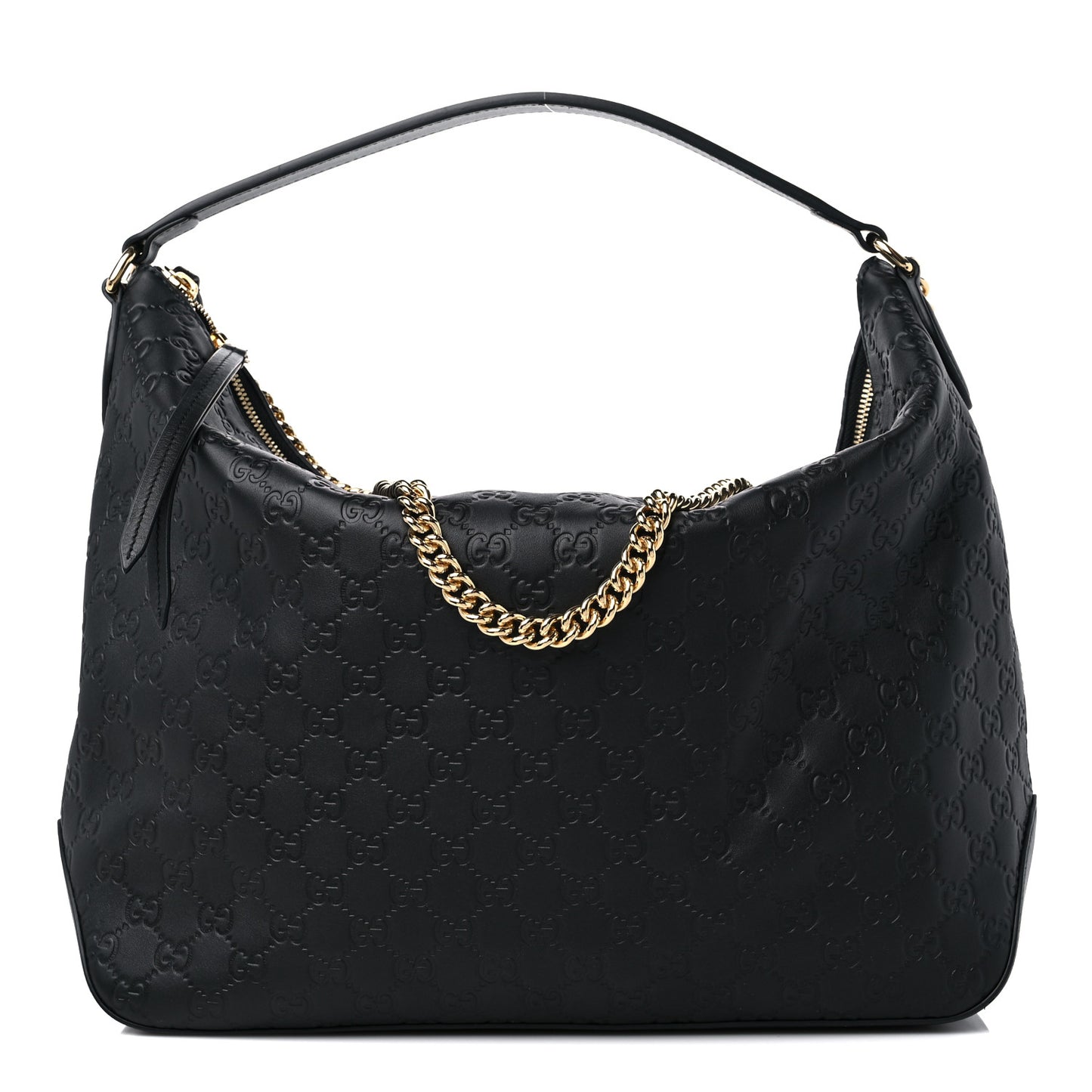 Guccissima Signature Large Linea A Hobo Black