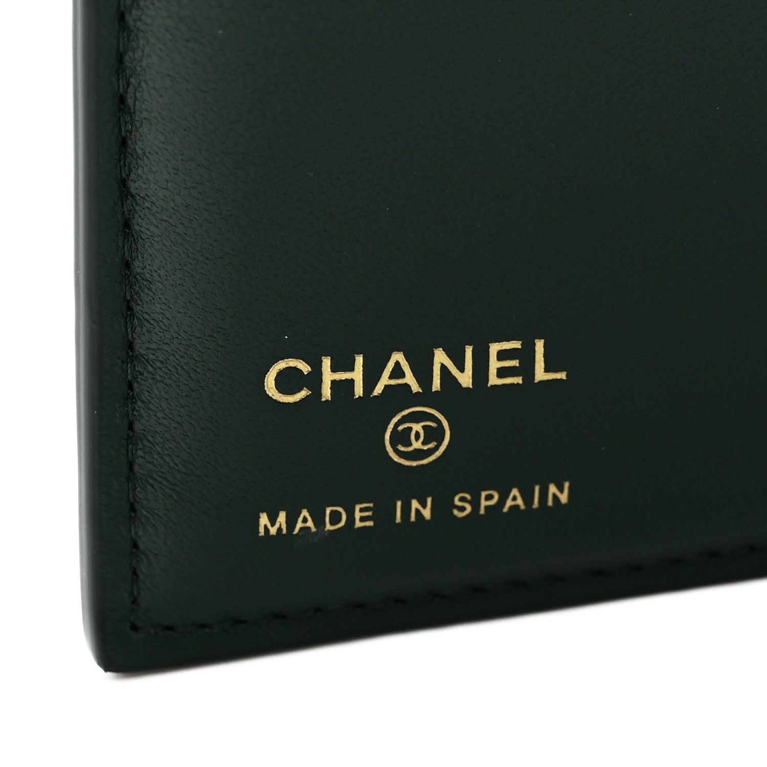 Chanel Calfskin Crocodile Embossed Crococo Passport Holder Emerald 6 of 8