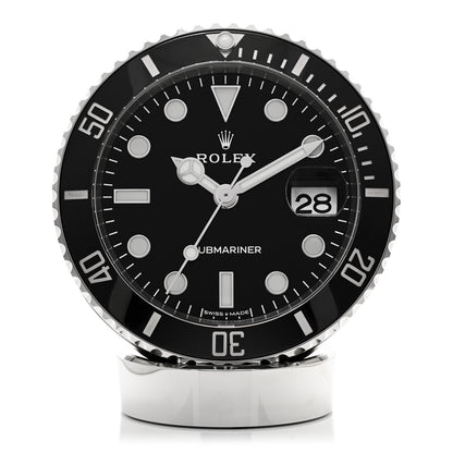Rolex Stainless Steel 80mm Submariner Date Desk Clock Black 909010LN 1 of 5