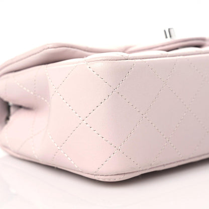 Chanel Lambskin Quilted Mini Rectangular Flap Light Purple 5 of 11