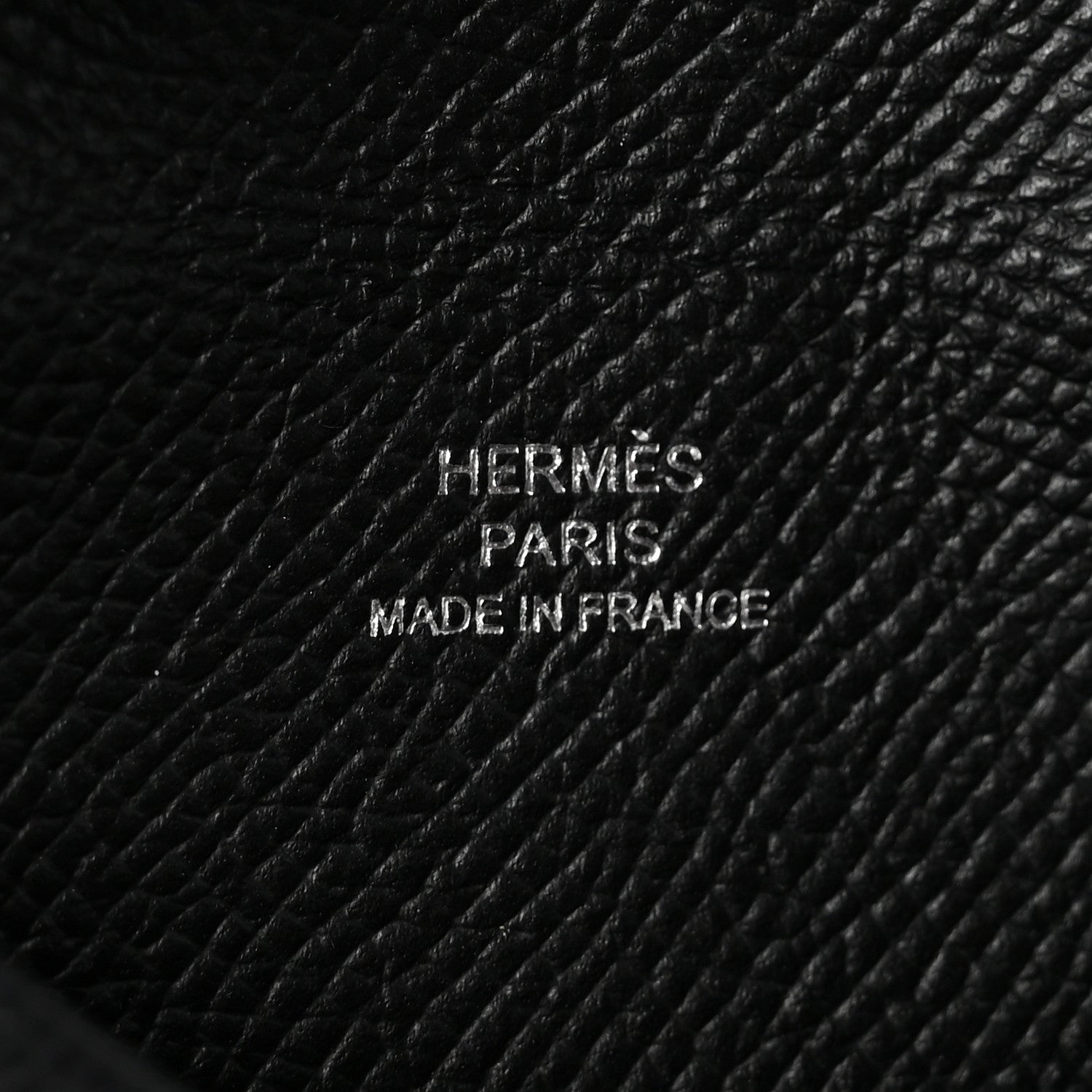 Hermes Epsom Calvi Card Case Black 6 of 7