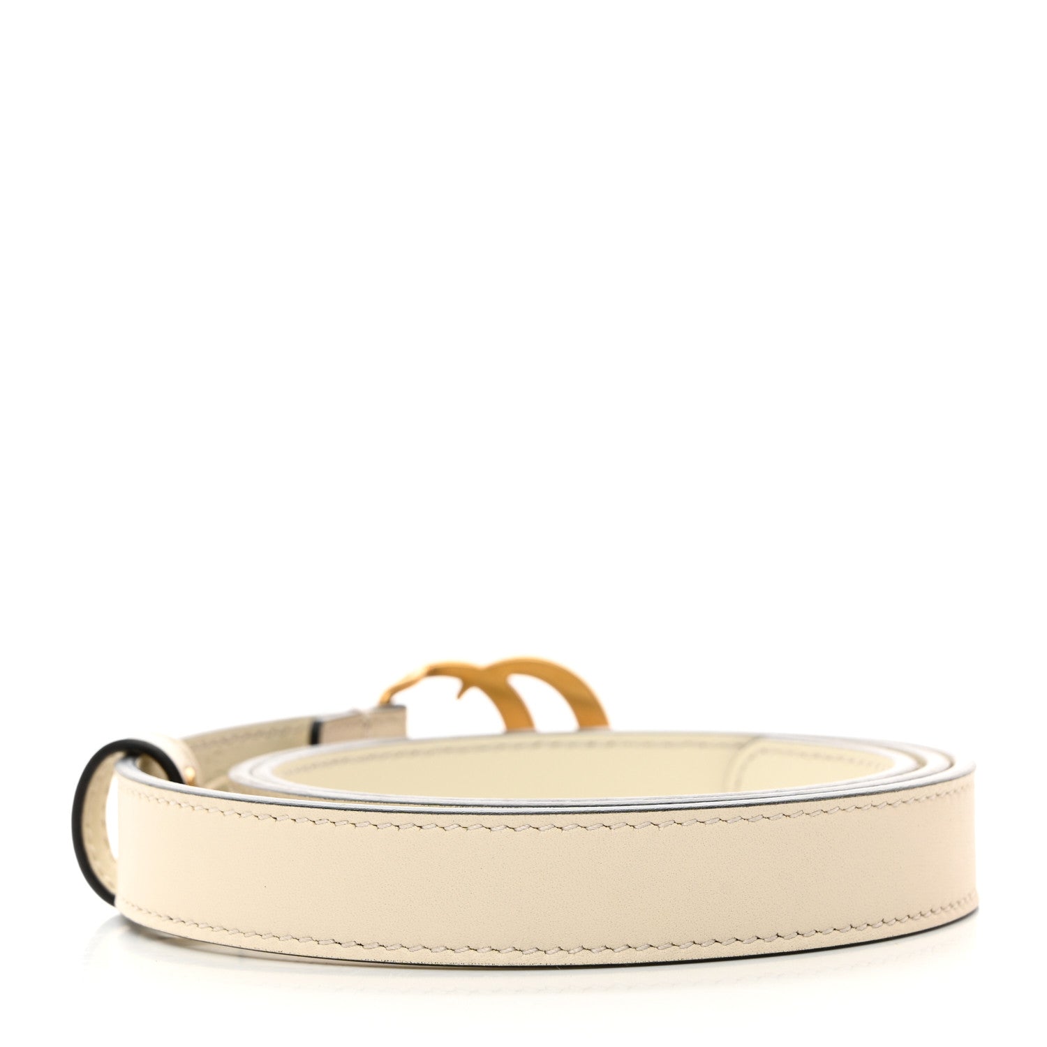 Gucci Calfskin Double G 20mm Belt 80 32 Mystic White 2 of 6