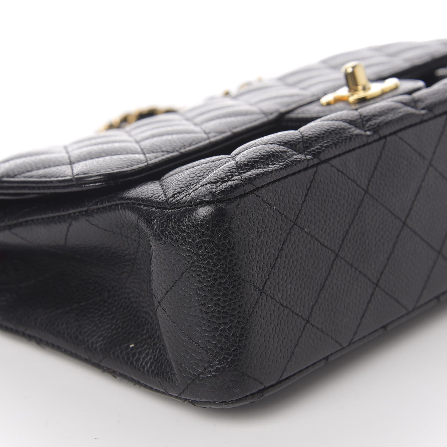 Chanel Caviar Quilted Medium Double Flap Black 7 of 13