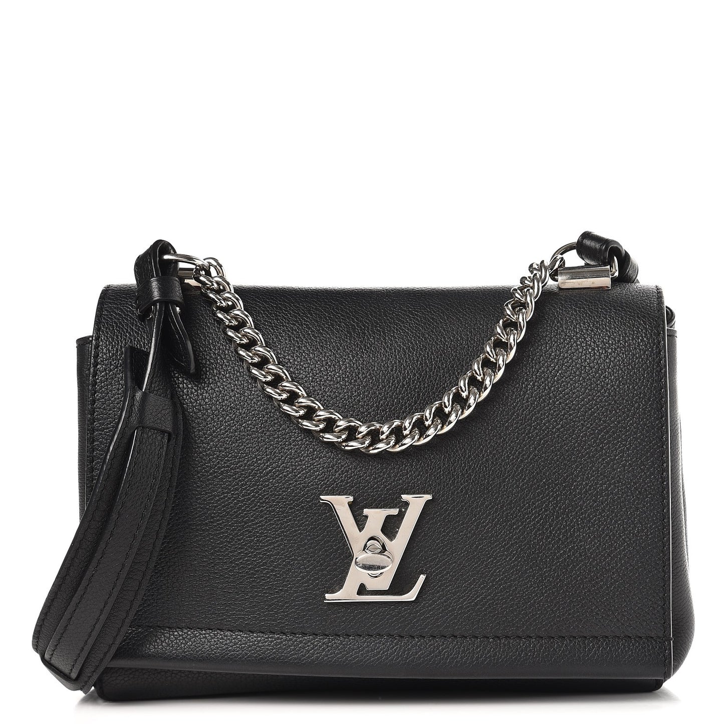 Calfskin Lockme II Chain Bag BB Black