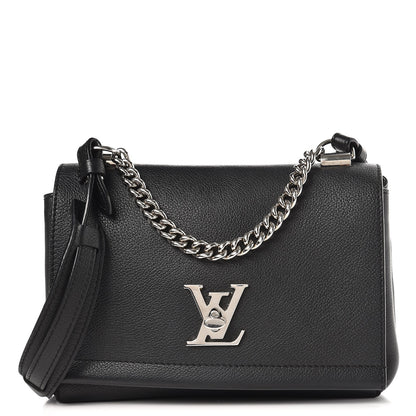 Louis Vuitton Calfskin Lockme II Chain Bag BB Black 1 of 6