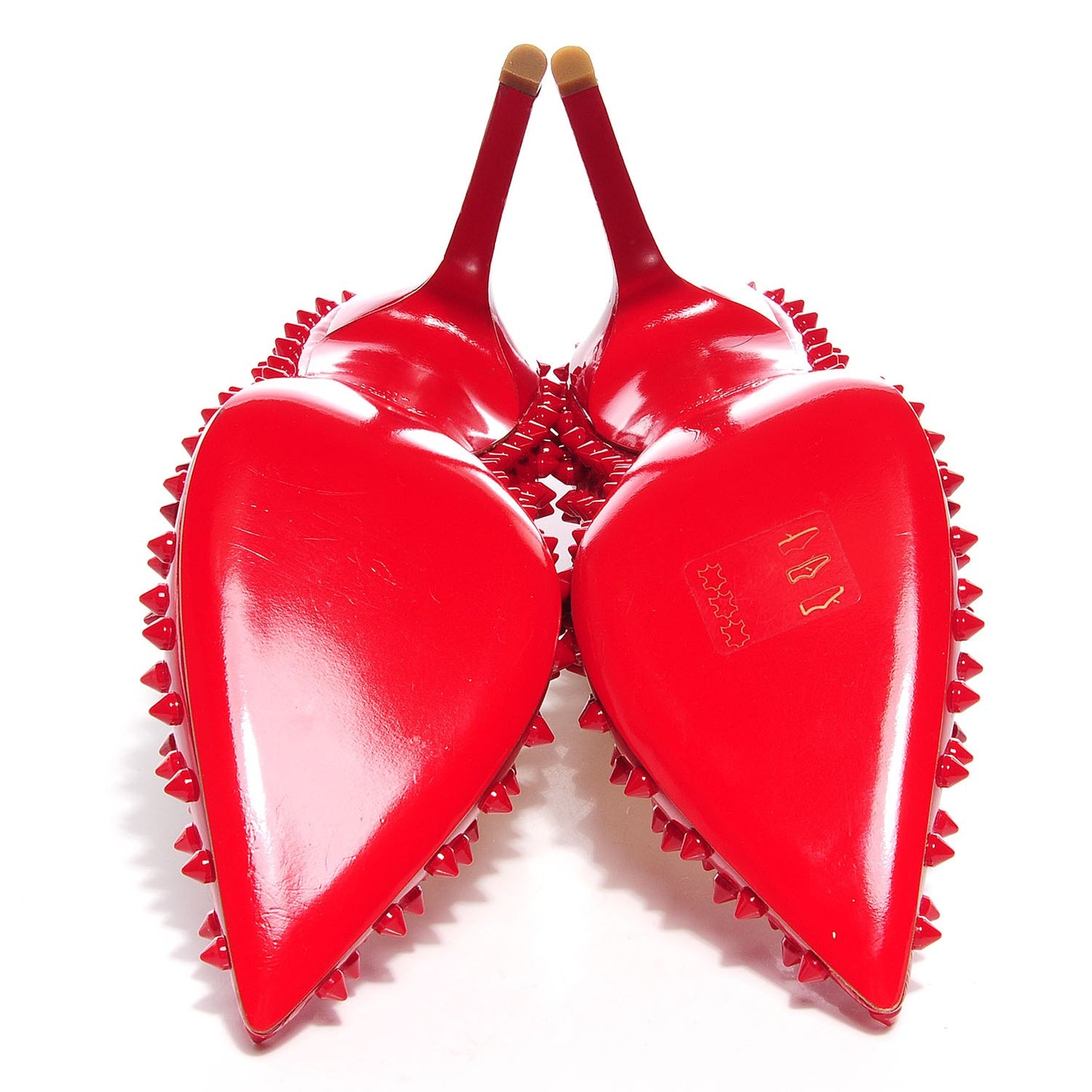 Patent Pigalle Spikes 120 Pumps Red