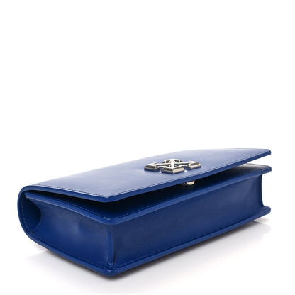 Off-White Calfskin Jitney 0.5 Crossbody Bag Blue 3 of 6