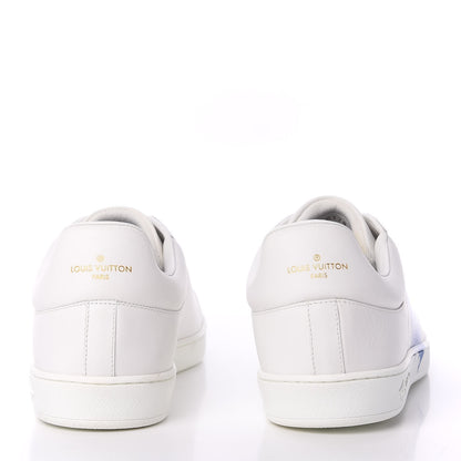 Louis Vuitton Calfskin Luxembourg Sneakers 10 White Bleu 6 of 9
