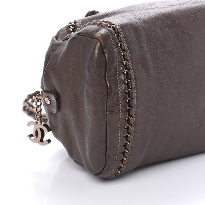 Chanel Goatskin Medium Luxe Ligne Bowler Brown 6 of 12