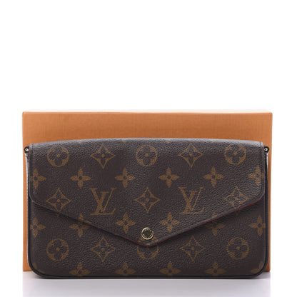 Louis Vuitton Monogram Pochette Felicie Chain Wallet Fuchsia 8 of 8