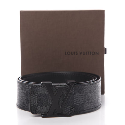 Louis Vuitton Damier Graphite 40mm LV Initiales Belt 85 34 9 of 9