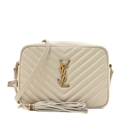 Saint Laurent Calfskin Matelasse Monogram Lou Camera Bag Crema Soft 1 of 11