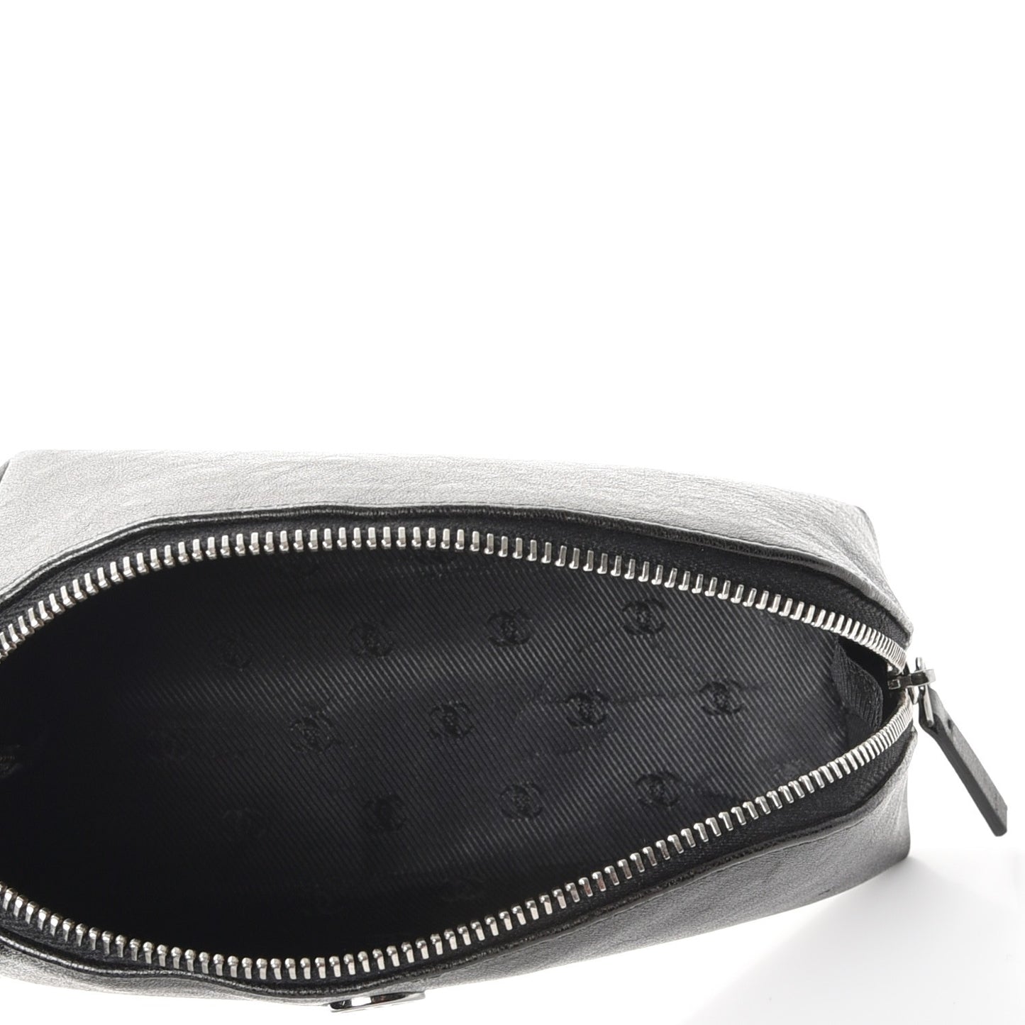 Calfskin Vanity Cosmetic Case Black