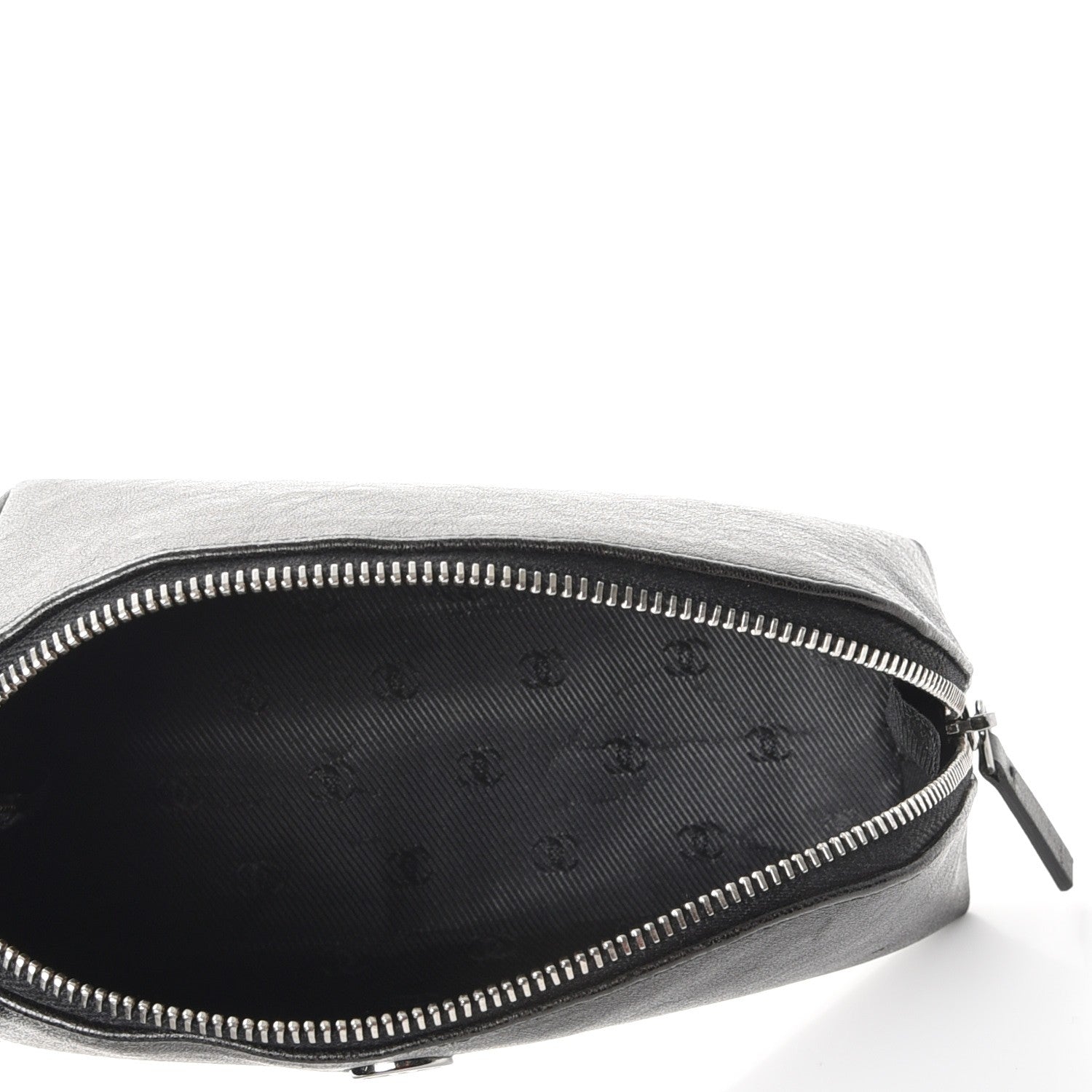 Chanel Calfskin Vanity Cosmetic Case Black 5 of 10