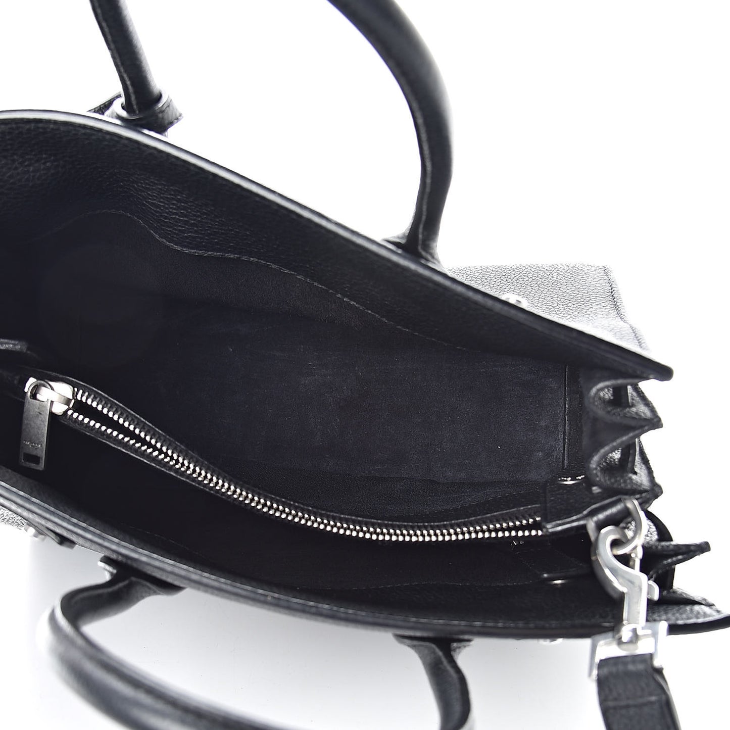 Grained Calfskin Baby Supple Sac De Jour Black