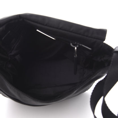 Prada Tessuto Nylon Saffiano Racing Logo Flat Messenger Bag Black 5 of 11