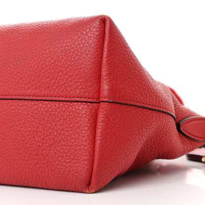 Prada Vitello Daino Zip Top Handle Tote Fuoco 9 of 10