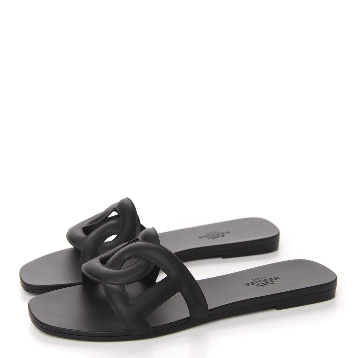 Rubber Aloha Sandals 37 Black
