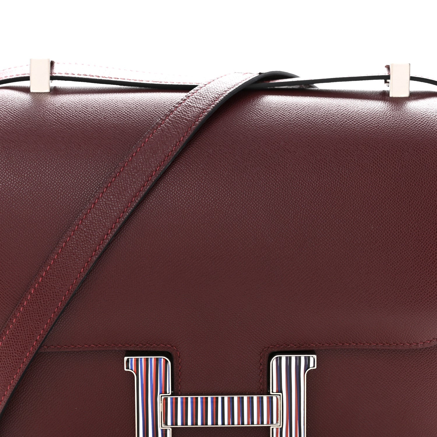 Hermes Grained Monsieur Optique Enamel Constance 24 Rouge H 8 of 13
