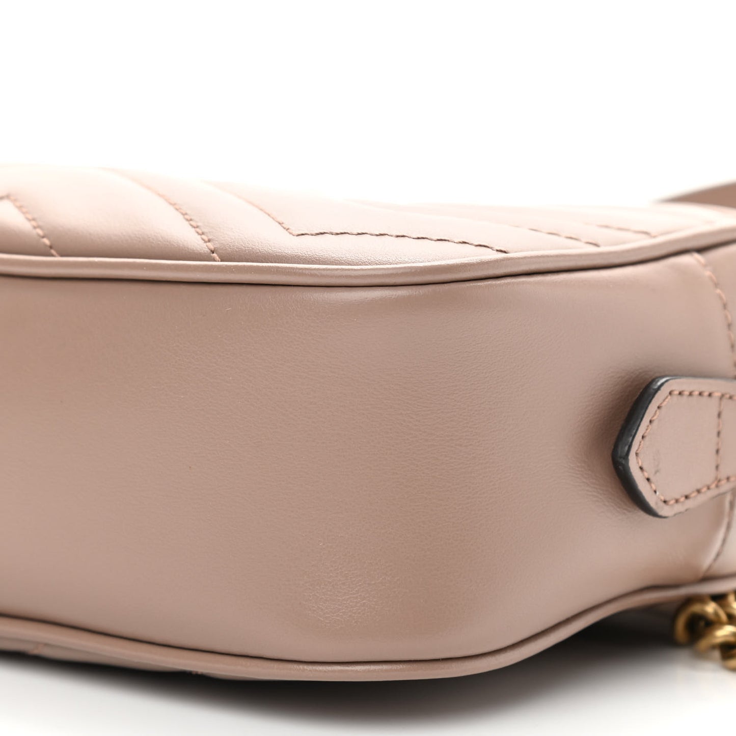 Calfskin Matelasse Mini GG Marmont Chain Shoulder Bag Porcelain Rose