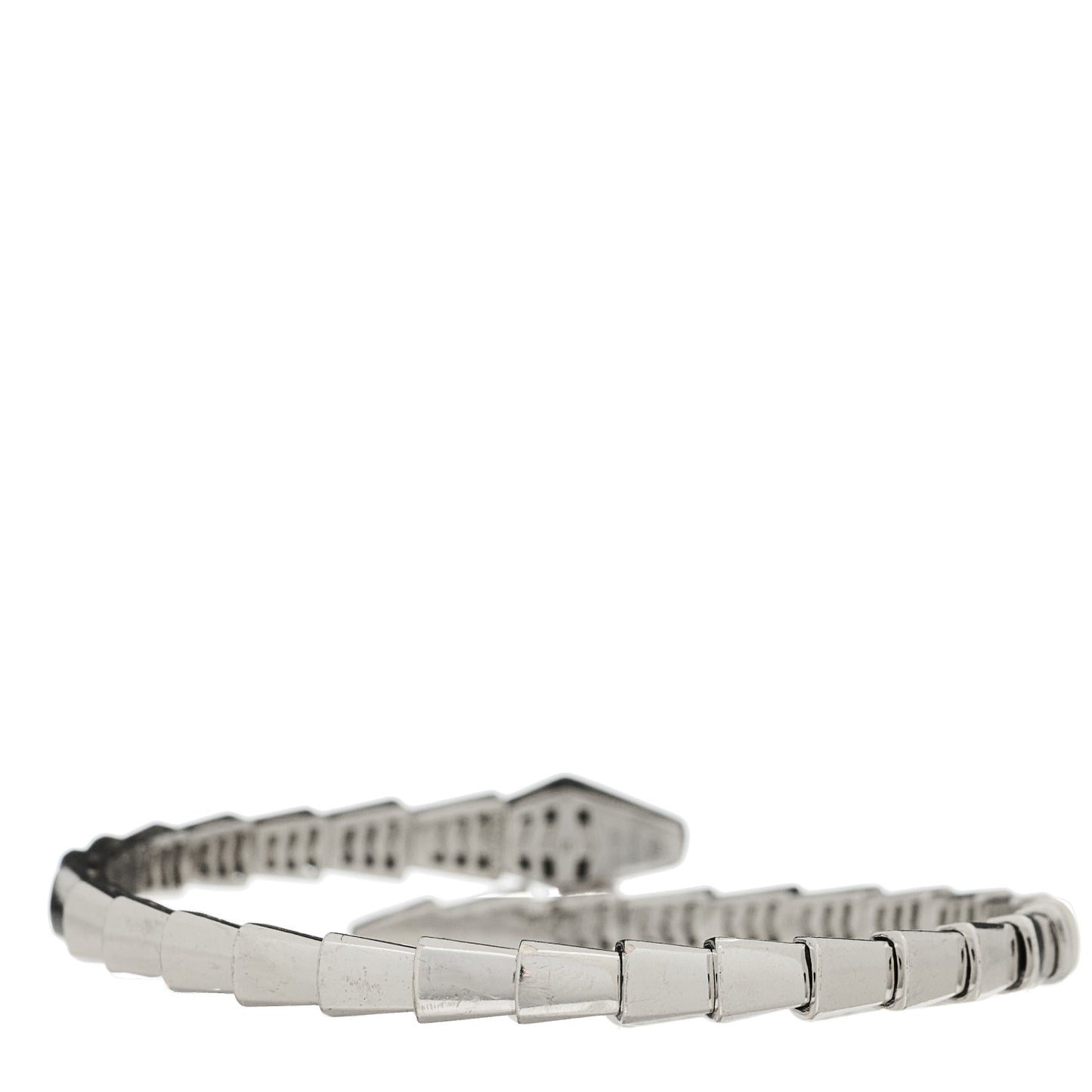 18K White Gold Serpenti Viper Bracelet S