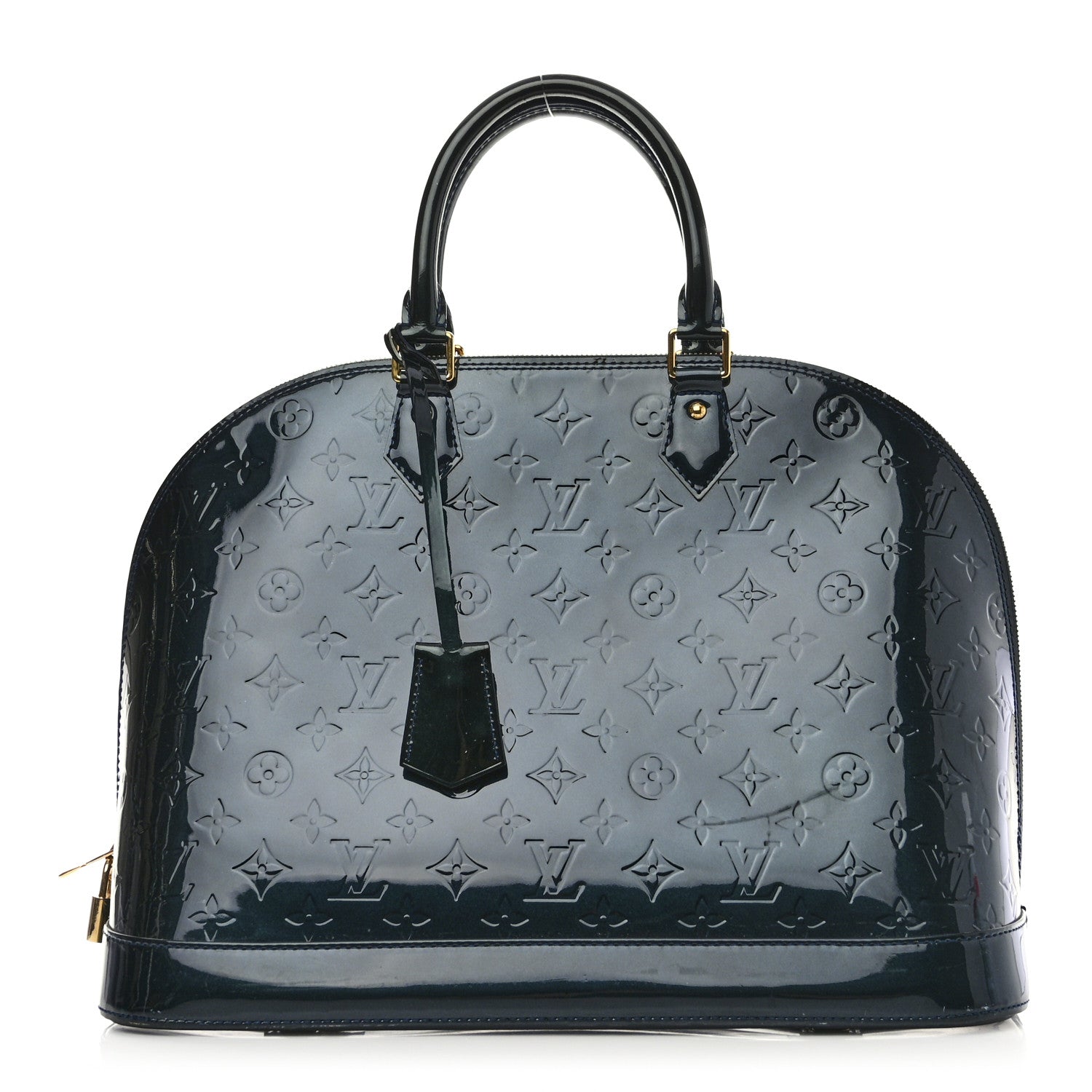 Louis Vuitton Vernis Alma GM Blue Nuit 1 of 11