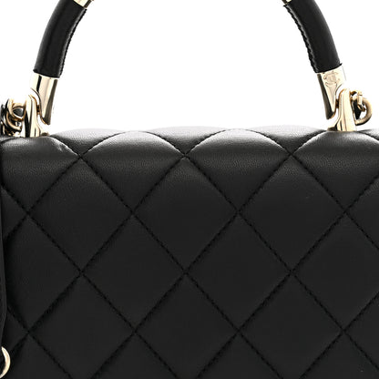 Chanel Lambskin Small Carry Chic Flap Black 8 of 10
