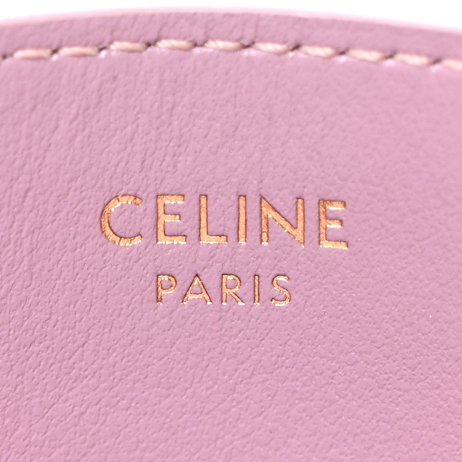 Celine Shiny Calfskin Triomphe Card Holder Petal 6 of 9