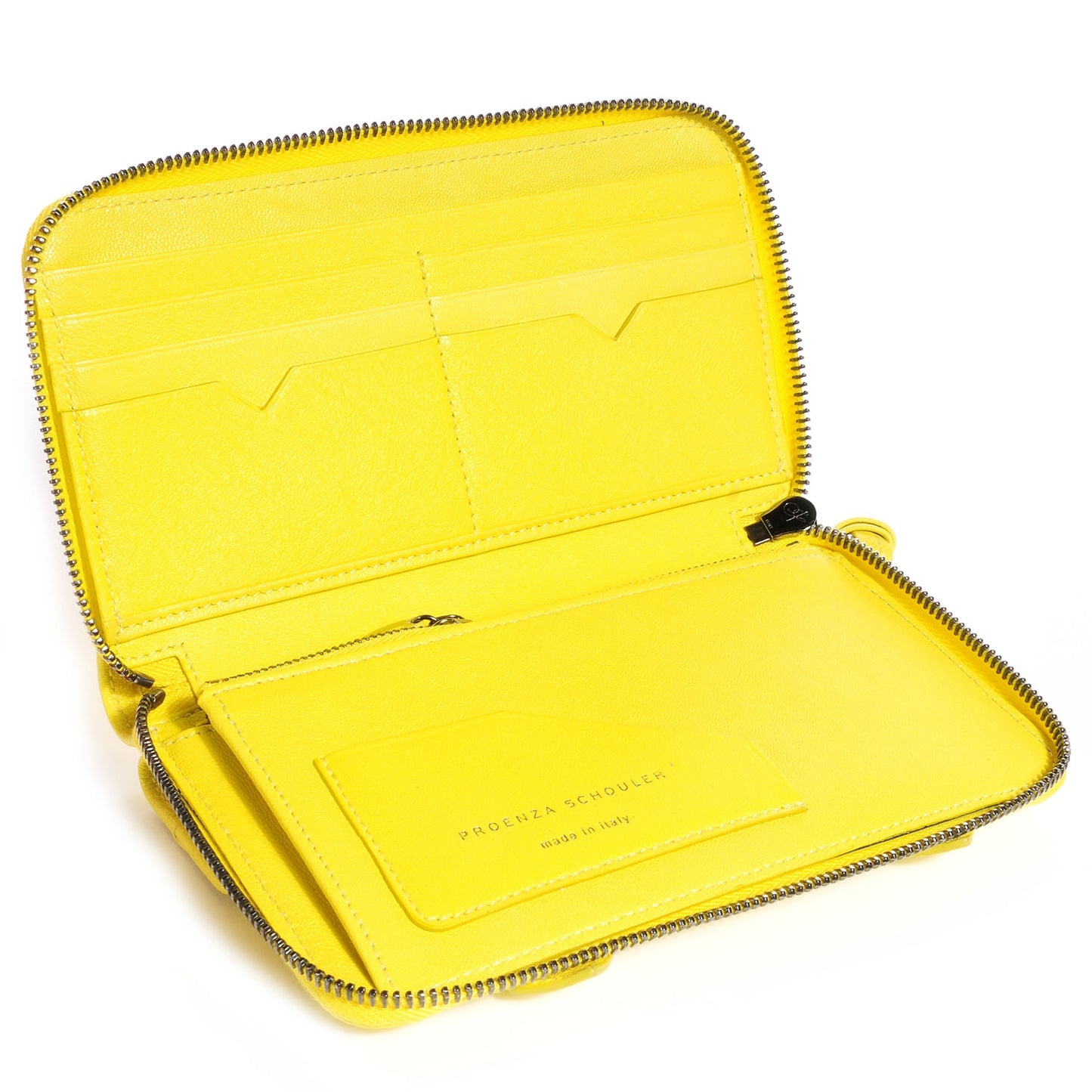 Leather PS1 Large Zip Around Wallet Sunshine