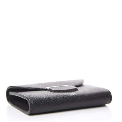 Celine Grained Calfskin Small Trotteur Multifunction Flap Wallet Black 4 of 8