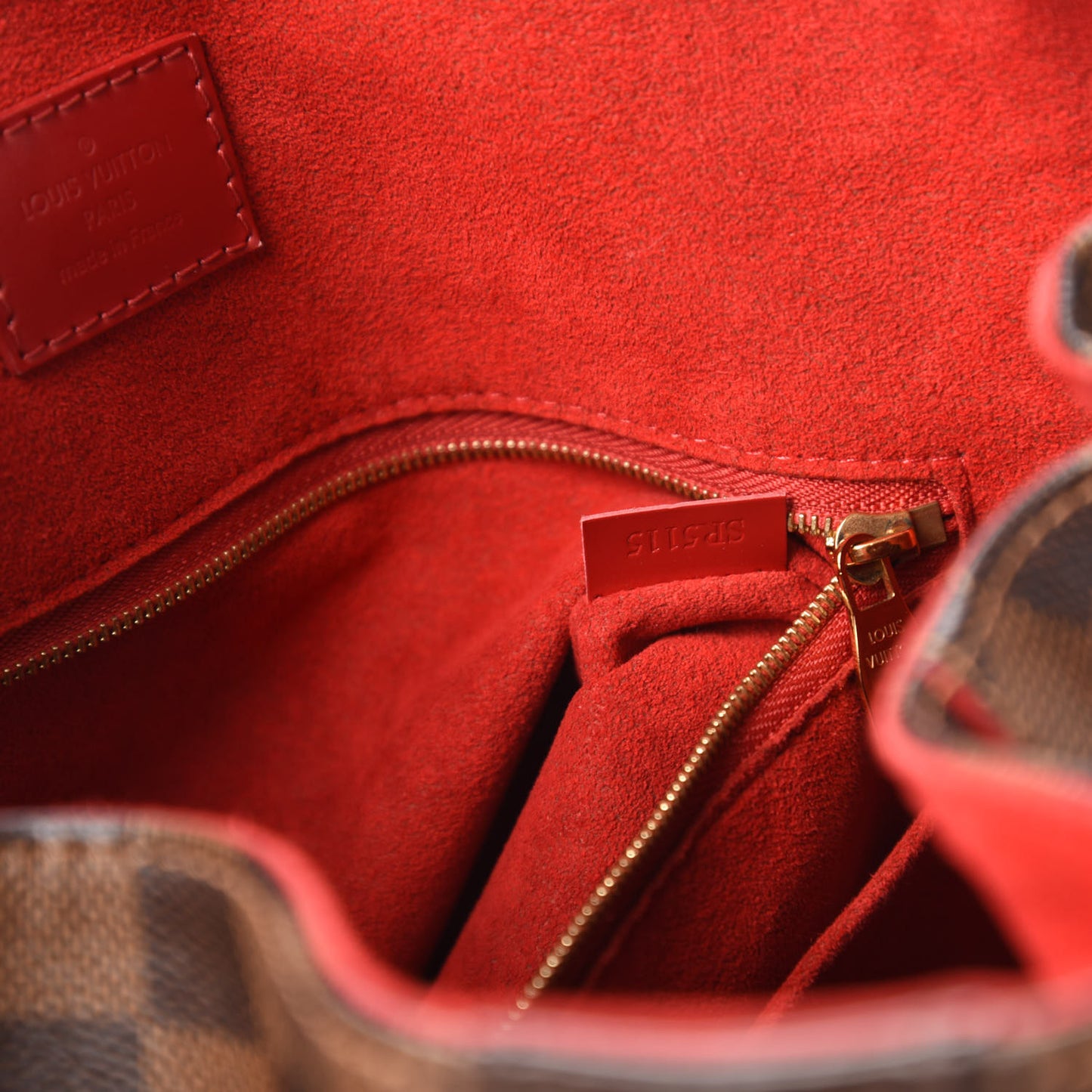 Damier Ebene Caissa Hobo Cherry