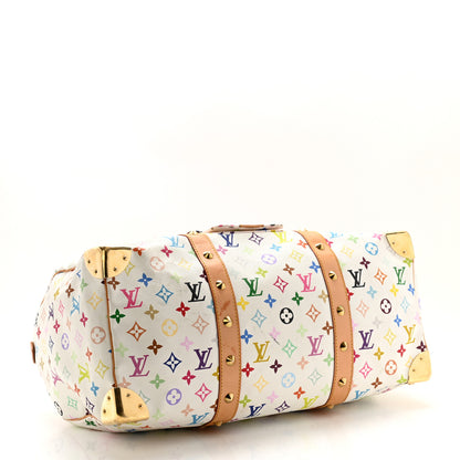 Louis Vuitton Monogram Multicolor Keepall 45 White 3 of 12