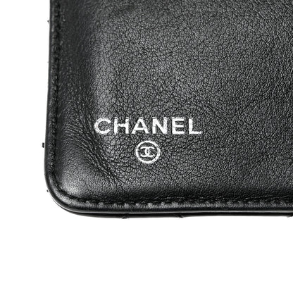 Chanel Patent Quilted Brilliant Zipped Pocket Wallet Black 6 of 9