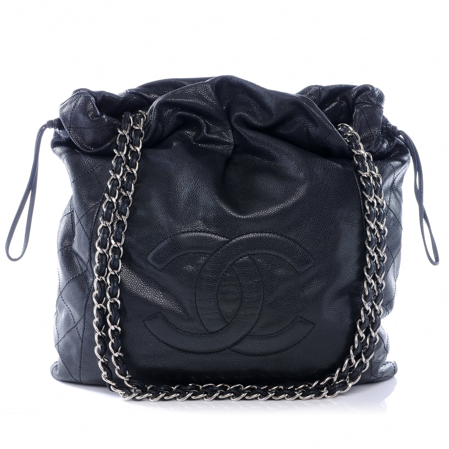 Caviar 31 Drawstring Tote Black