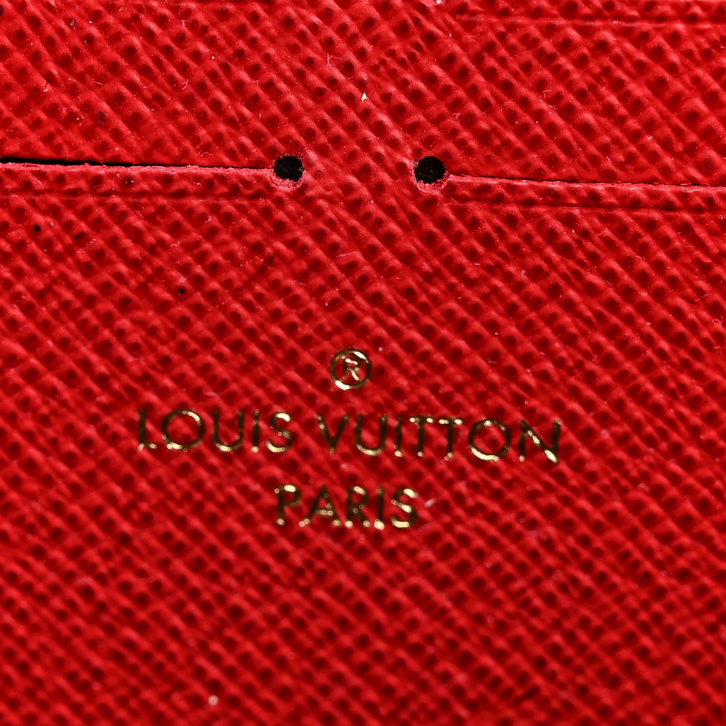 Damier Ebene Clemence Wallet Cherry