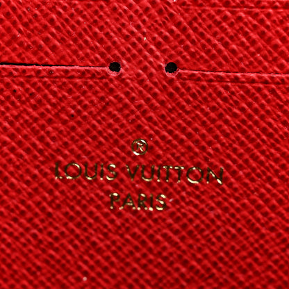 Louis Vuitton Damier Ebene Clemence Wallet Cherry 6 of 6