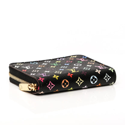 Louis Vuitton Monogram Multicolor Zippy Coin Purse Black Grenade 4 of 6