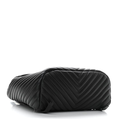 Chanel Calfskin Chevron Quilted Large Urban Spirit Backpack Black 4 of 10
